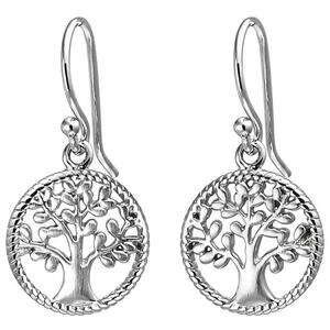 Ohrh�nger Baum 925 Sterling Silber Ohrringe Silberohrringe