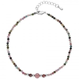 Fu�kettchen Fu�kette Turmalin mit Hematin 26 cm