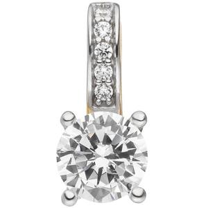 Anh�nger 333 Gold Gelbgold 6 Zirkonia