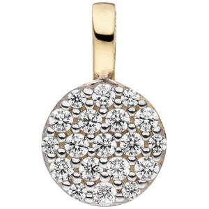 Anh�nger 333 Gold Gelbgold 19 Zirkonia