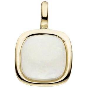 Anh�nger 585 Gold Gelbgold 1 Opal 14,9 mm