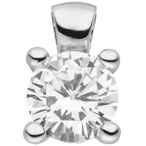 Anhnger 925 Sterling Silber 1 Zirkonia