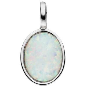 Anh�nger 925 Sterling Silber 1 Opal-Imitation oval