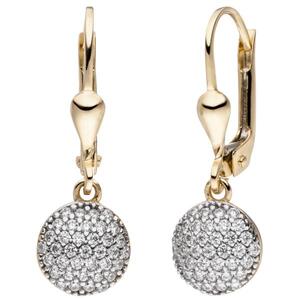 Ohrh�nger 333 Gold Gelbgold 74 Zirkonia Ohrringe