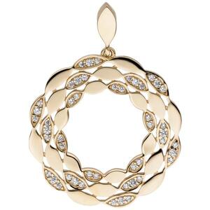 Anh�nger 333 Gold Gelbgold 48 Zirkonia