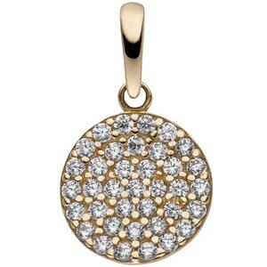 Anh�nger 333 Gold Gelbgold 37 Zirkonia