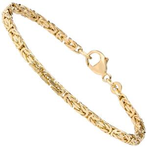 Knigsarmband 333 Gold Gelbgold massiv 21 cm Armband Goldarmband