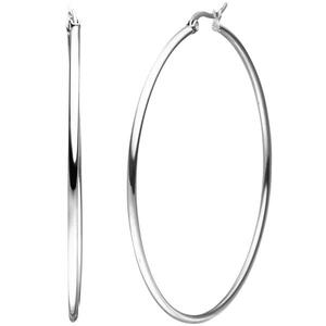 Creolen Edelstahl Ohrringe 60 mm