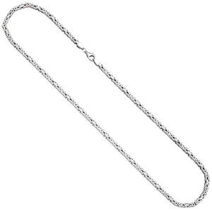 Knigskette 925 Silber diamantiert 3,9 mm 60 cm Kette Halskette