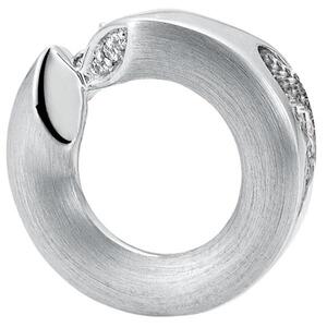 Anhnger 585 Gold Weigold matt 3 Diamanten Brillanten Weigoldanhnger