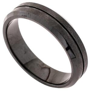 Herren Ring Edelstahl matt schwarz beschichtet (Gre: 62)