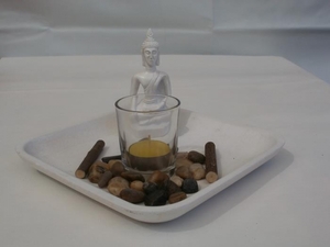 Buddha Kerzen-Set, 20,5 cm