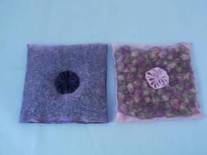 Duftsckchen Blten aus Organza (Duft: Lavendel)