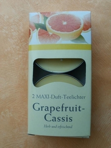 Maxi-Teelichter Grapefruit 2 Stck