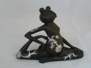 Yoga-Frosch BI in Schwarz und Wei