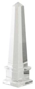 Casa Padrino Luxus Kristallglas Obelisk 6,5 x 6,5 x H. 26 cm - Designer Wohnzimmer Hotel Dekoration