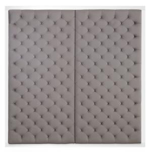 Casa Padrino Designer Bett-Kopfteil Silber-Grau 180 x H. 180 cm - Luxus Qualitt