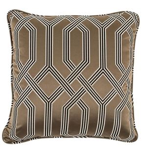 Casa Padrino Deko Kissen / Zierkissen Braun 50 x 50 cm - Luxus Wohnzimmer Accessoires