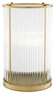 Casa Padrino Kerzenleuchter Antik Messing 23 x H. 37,5 cm - Luxus Wohnzimmer Accessoires