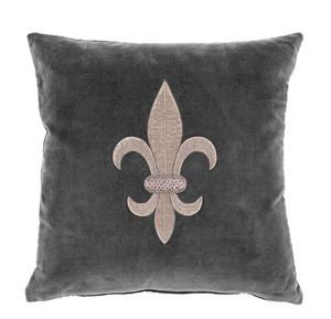 Casa Padrino Wohnzimmer Zierkissen Grau / Silber 50 x 50 cm - Luxus Kissen