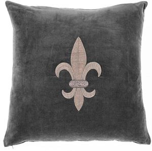 Casa Padrino Wohnzimmer Zierkissen Grau / Silber 60 x 60 cm - Luxus Kissen