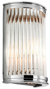 Casa Padrino Luxus Wandleuchte Silber 21 x 11 x H. 31,5 cm - Designer Hotel Restaurant M�bel