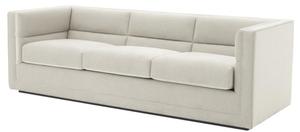 Casa Padrino Luxus 3er Sofa Hellgrau 231 x 86 x H. 73,5 cm - Luxus Wohnzimmer Sofa