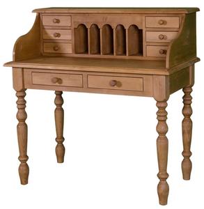 Casa Padrino Schreibtisch im Landhausstil in braun 109 x 60 x H. 110 cm - Landhausstil Kollektion