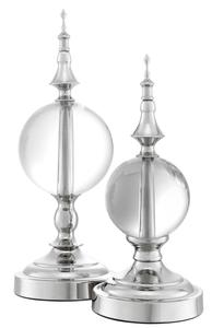 Casa Padrino Designer Kristallglas Deko Set - Luxus Wohnzimmer Hotel Dekoration