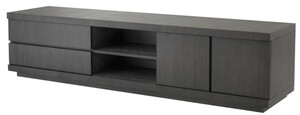 Casa Padrino Luxus Fernsehschrank Anthrazit 220 x 52,5 x H. 53 cm - Luxus Kollektion