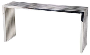 Casa Padrino Luxus Edelstahl Konsolentisch 150 x 38 x H. 73 cm - Designerm�bel
