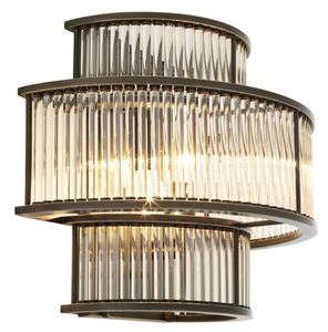 Casa Padrino Hotel Restaurant Wandlampe Bronze 35 x 19 x H. 28 cm - Wohnzimmer Wandleuchte