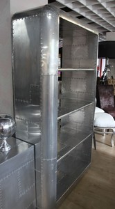 Luxus Designer B�cherregal Aviator Bookcase Aluminium Flugzeug Fl�gel