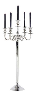 Casa Padrino Luxus Kerzenhalter 5-armig Durchmesser 55 x H. 120 cm - Hotel Accessoires