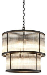 Casa Padrino Kronleuchter Bronze 55 x H. 59 cm - Luxus Kollektion