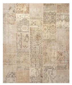 Casa Padrino Wohnzimmer Teppich Beige / Braun 250 x 300 cm - Luxus Teppich