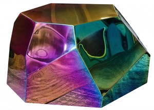 Casa Padrino Designer Wohnzimmertisch / Beistelltisch Titan 89 x 90 x H. 45 cm - Designer Kollektion