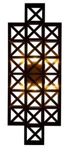 Casa Padrino Designer Wandleuchte Messing 22 x 14 x H. 57 cm - Hotel M�bel