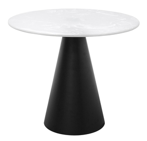 Casa Padrino Designer Couchtisch Schwarz / Wei� 70 x H. 60 cm - Wohnzimmertisch