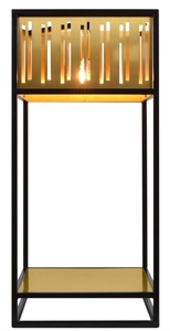 Casa Padrino Luxus Tischleuchte mit schwarz pulverbeschichteten Rahmen - Hotel Kollektion