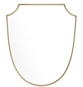 Casa Padrino Luxus Spiegel Messing 61 x H. 72 cm - Designer Wandspiegel