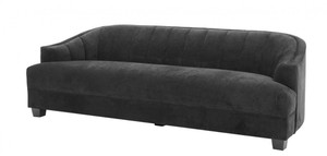 Casa Padrino Luxus Wohnzimmer Sofa in schwarz 230 x 90 x H. 75 cm - Luxus Mbel