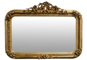 Casa Padrino Antik Stil Wandspiegel Gold 142 x H. 100 cm - Barock M�bel
