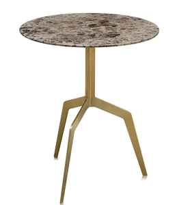 Casa Padrino Luxus Beistelltisch Gold 50 x H. 60 cm - Wohnzimmerm�bel