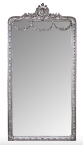 Casa Padrino Barock Spiegel Silber 120 x H. 242 cm - Barock Wandspiegel