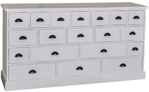 Casa Padrino Landhausstil Kommode mit 19 Schubladen - B�rom�bel im Landhausstil