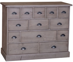 Casa Padrino Landhausstil Kommode mit 13 Schubladen - B�rom�bel im Landhausstil