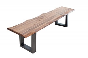 Casa Padrino Designer Sitzbank Natur Breite 160 cm, H�he 50 cm 