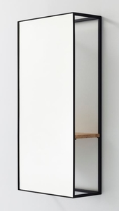 Casa Padrino Luxus Wandspiegel mit Regal 40 x 17 x H. 80 cm - Designer Spiegel