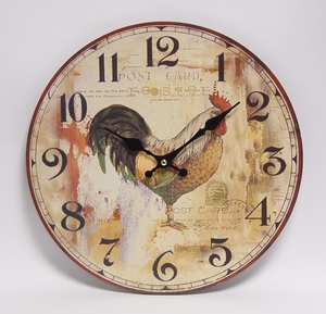 Casa Padrino Designer Wanduhr Pendeluhr 34 cm Antik Look - Nostalgie Nostalgische Wohn Einrichtung